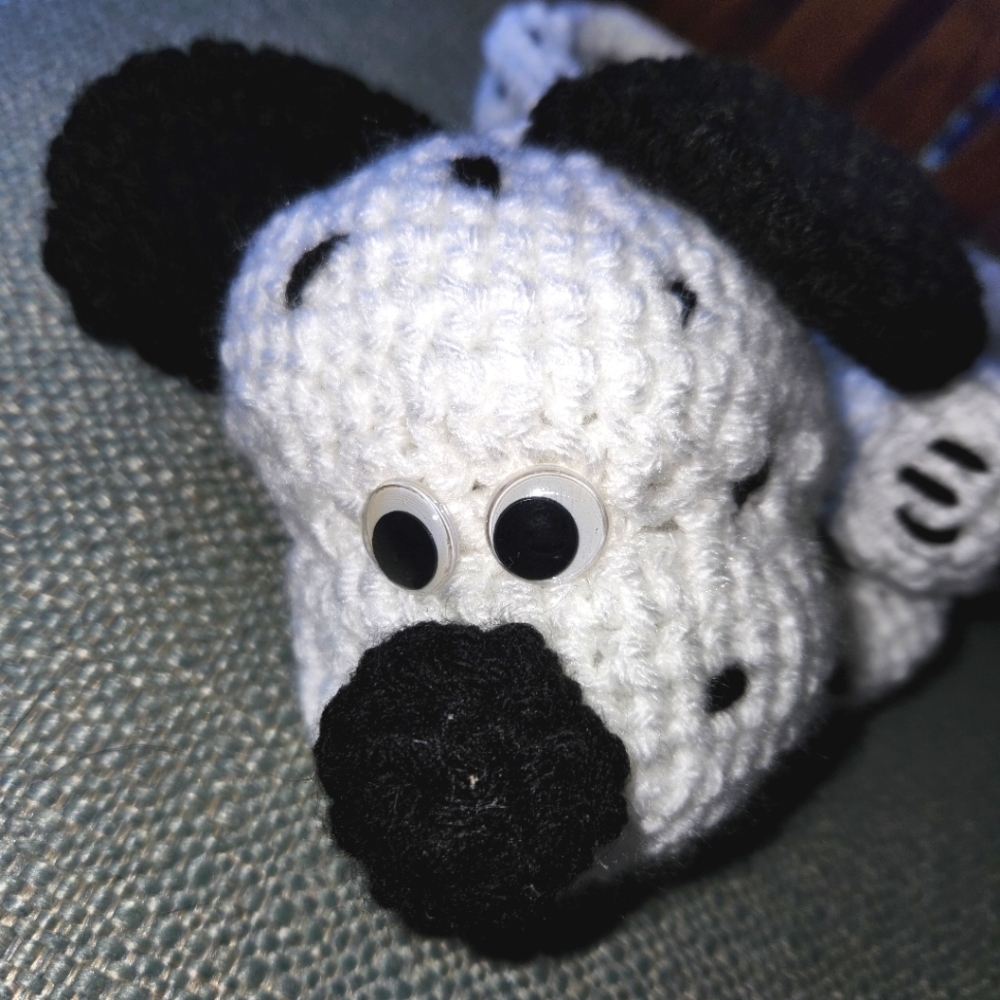 Dalmation Puppy New Toy Hand Crocheted - Picture 2 of 8